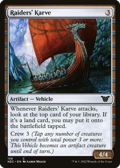 Raiders Karve Commander: Kamigawa: Neon Dynasty Magic card