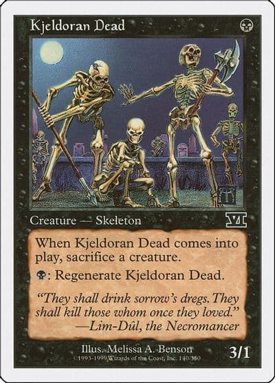 Kjeldoran Dead Classic Sixth Edition Magic card