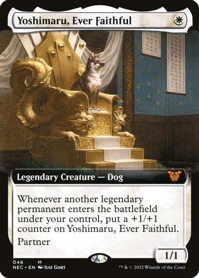 Yoshimaru Ever Faithful Extended Art Commander: Kamigawa: Neon Dynasty Magic card