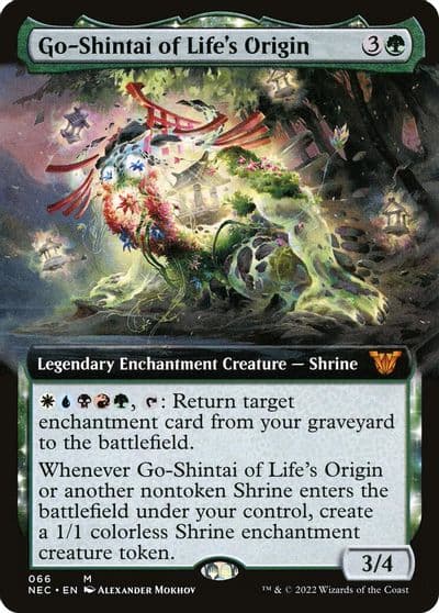 Go Shintai of Lifes Origin Extended Art Commander: Kamigawa: Neon Dynasty Magic card