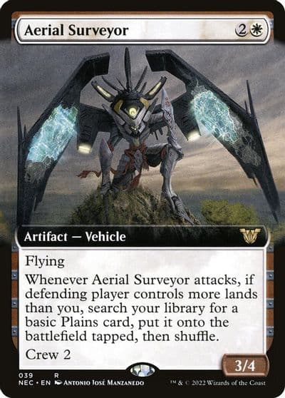 Aerial Surveyor Extended Art Commander: Kamigawa: Neon Dynasty Magic card