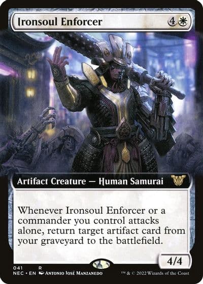 Ironsoul Enforcer Extended Art Commander: Kamigawa: Neon Dynasty Magic card