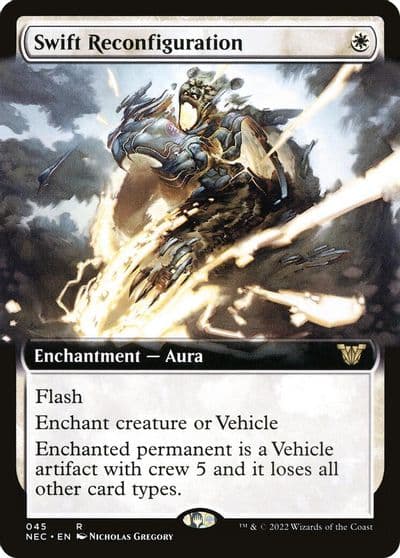 Swift Reconfiguration Extended Art Commander: Kamigawa: Neon Dynasty Magic card