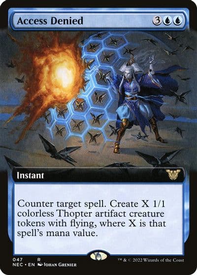 Access Denied Extended Art Commander: Kamigawa: Neon Dynasty Magic card