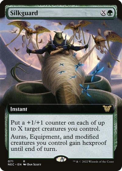 Silkguard Extended Art Commander: Kamigawa: Neon Dynasty Magic card