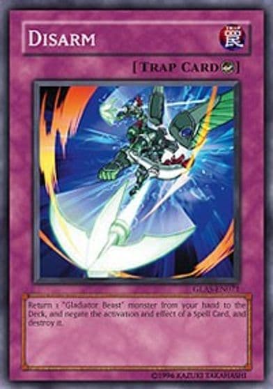 Disarm Gladiator's Assault Yu-Gi-Oh! card