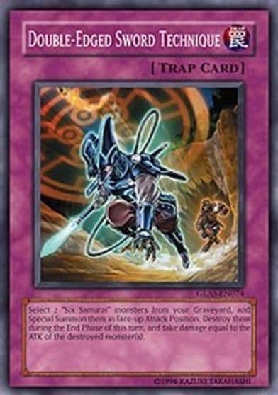 Double Edged Sword Technique Gladiator's Assault Yu-Gi-Oh! card