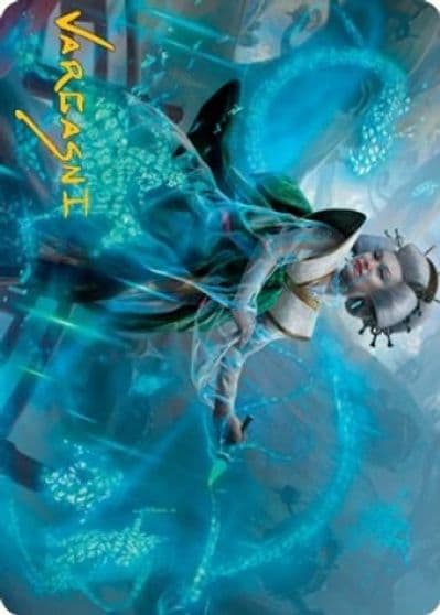 Bearer of Memory Art Card Gold Stamped Signature Art Series: Kamigawa: Neon Dynasty Magic card