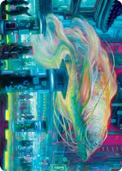 Skyswimmer Koi Art Card Art Series: Kamigawa: Neon Dynasty Magic card
