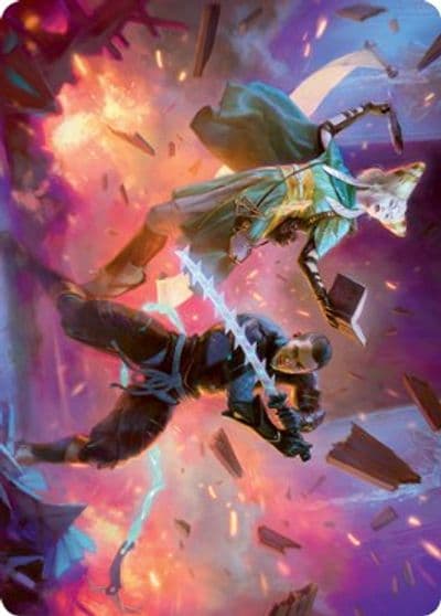 Explosive Entry Art Card Art Series: Kamigawa: Neon Dynasty Magic card