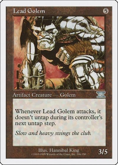 Lead Golem Classic Sixth Edition Magic card