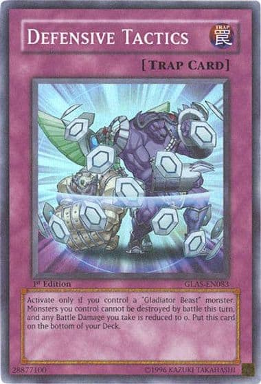 Defensive Tactics Gladiator's Assault Yu-Gi-Oh! card