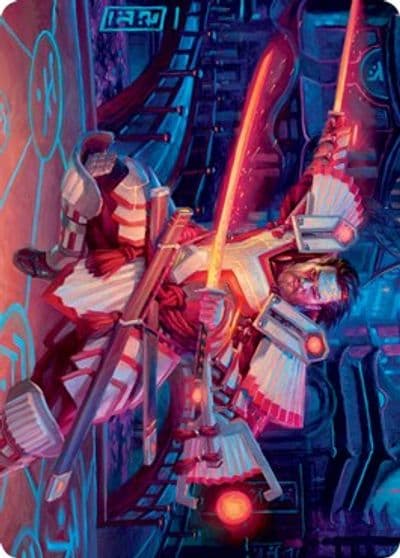 Isshin Two Heavens as One Art Card 14 81 Art Series: Kamigawa: Neon Dynasty Magic card