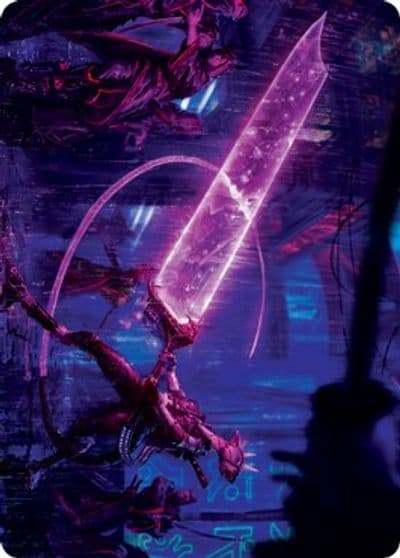 Enormous Energy Blade Art Card Art Series: Kamigawa: Neon Dynasty Magic card