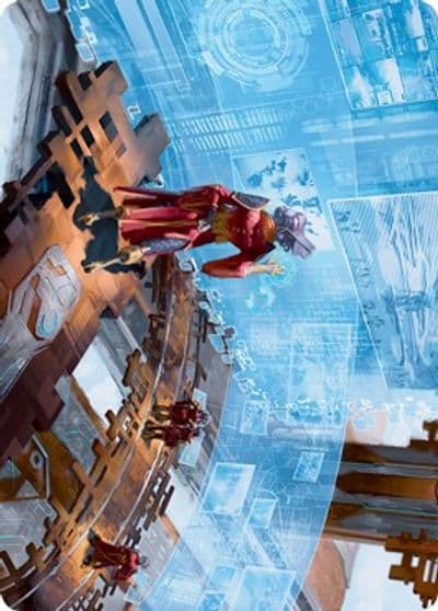 Universal Surveillance Art Card Art Series: Kamigawa: Neon Dynasty Magic card