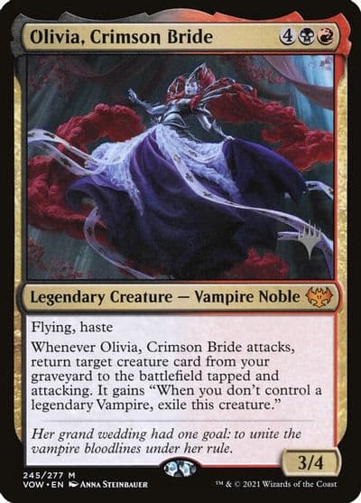 Olivia Crimson Bride Promo Pack: Kamigawa: Neon Dynasty Magic card