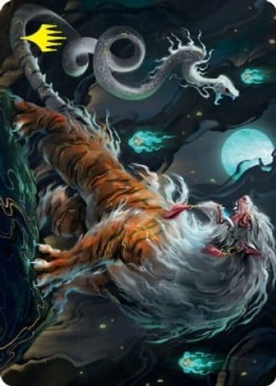 Gloomshrieker Art Card Gold Stamped Signature Art Series: Kamigawa: Neon Dynasty Magic card