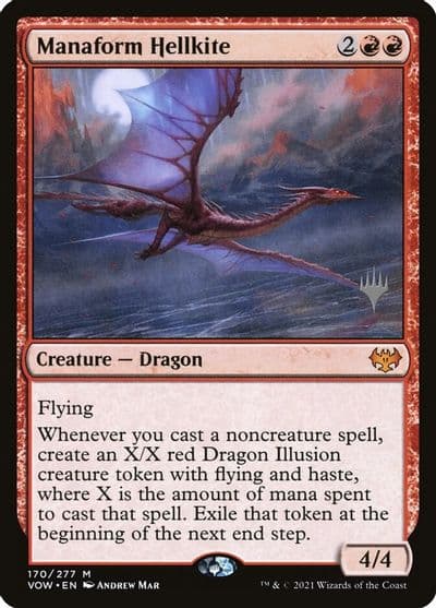 Manaform Hellkite Promo Pack: Kamigawa: Neon Dynasty Magic card