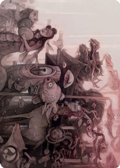 March of Burgeoning Life Art Card Art Series: Kamigawa: Neon Dynasty Magic card