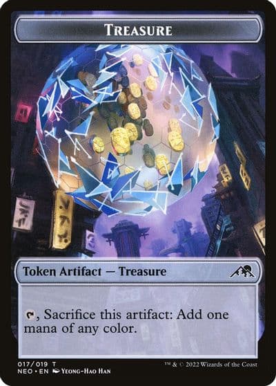 Treasure Token Kamigawa: Neon Dynasty Magic card