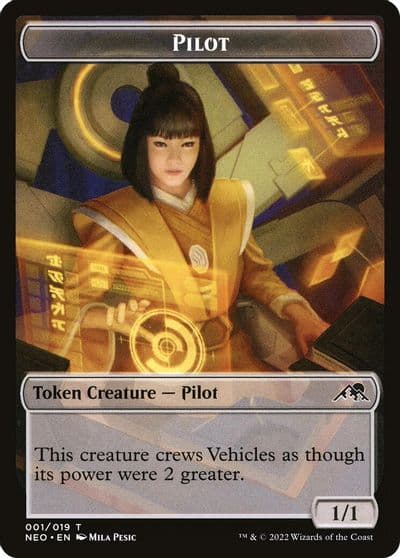Pilot Token Kamigawa: Neon Dynasty Magic card