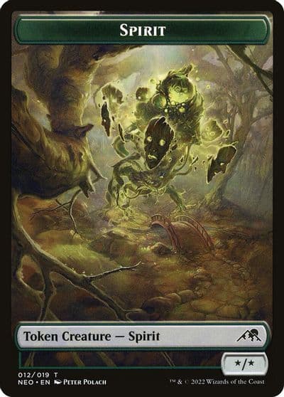 Spirit Token 012 Kamigawa: Neon Dynasty Magic card