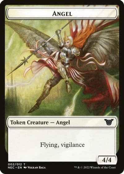 Angel Elephant Double Sided Token Commander: Kamigawa: Neon Dynasty Magic card