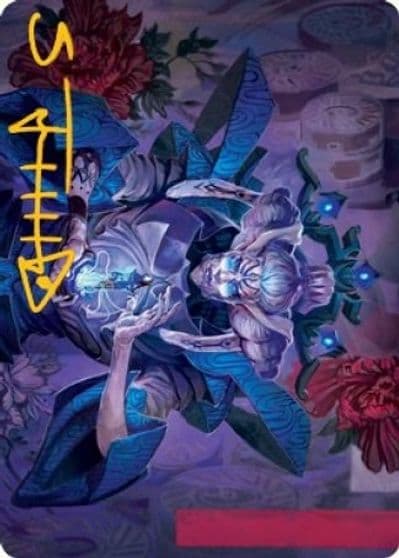 Tameshi Reality Architect Art Card 36 81 Gold Stamped Signature Art Series: Kamigawa: Neon Dynasty Magic card