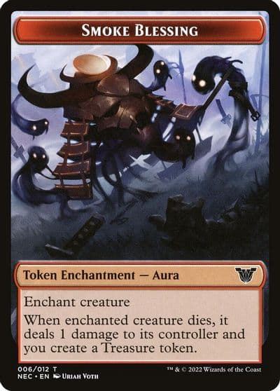 Smoke Blessing Goblin Double sided Token Commander: Kamigawa: Neon Dynasty Magic card