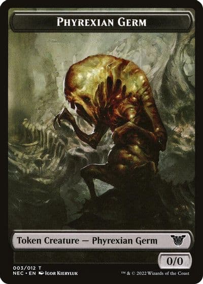 Phyrexian Germ Spirit 002 Double Sided Token Commander: Kamigawa: Neon Dynasty Magic card