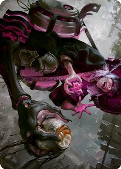 Undercity Scrounger Art Card Art Series: Kamigawa: Neon Dynasty Magic card