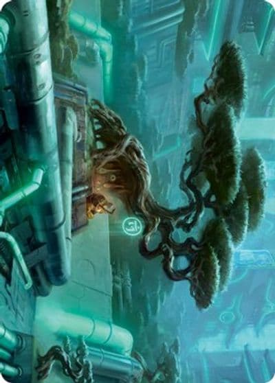 Forest 292 Art Card Art Series: Kamigawa: Neon Dynasty Magic card