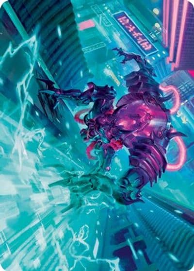 Surgehacker Mech Art Card Art Series: Kamigawa: Neon Dynasty Magic card