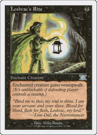 Leshracs Rite Classic Sixth Edition Magic card
