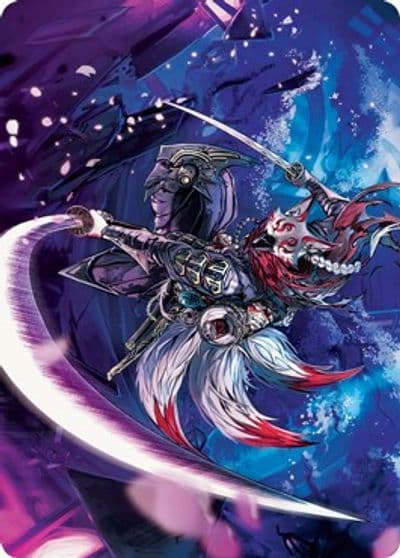 Blade Blizzard Kitsune Art Card Art Series: Kamigawa: Neon Dynasty Magic card