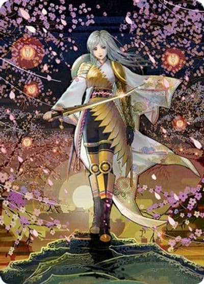 The Wandering Emperor Art Card 50 81 Art Series: Kamigawa: Neon Dynasty Magic card