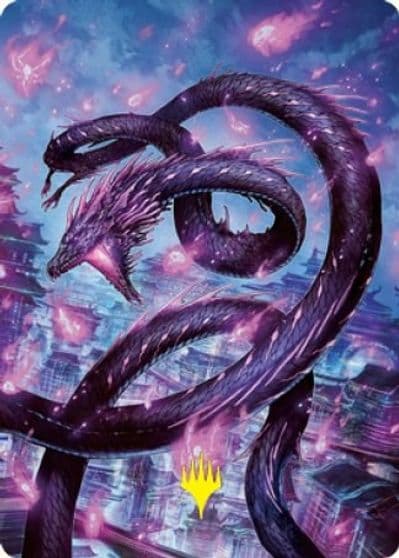 Junji the Midnight Sky Art Card 58 81 Gold Stamped Signature Art Series: Kamigawa: Neon Dynasty Magic card