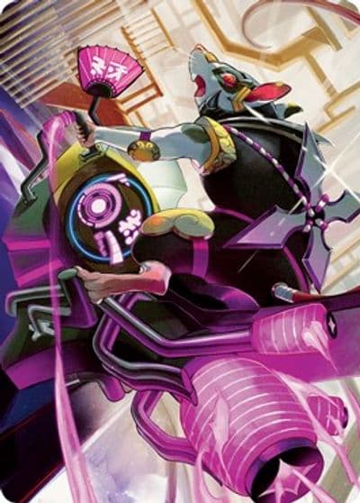 Nashi Moon Sages Scion Art Card Art Series: Kamigawa: Neon Dynasty Magic card