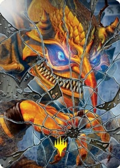 Reflection of Kiki Jiki Art Card Gold Stamped Signature Art Series: Kamigawa: Neon Dynasty Magic card