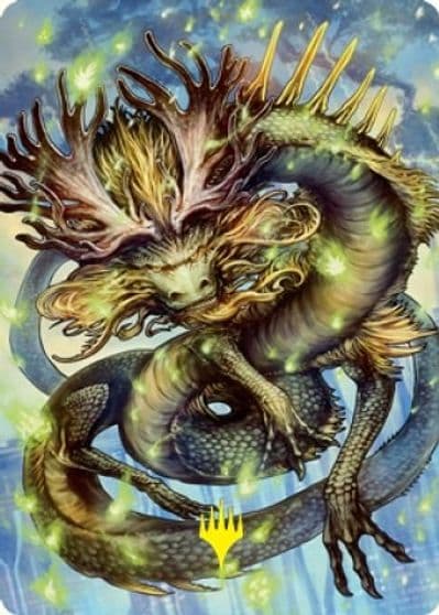 Kura the Boundless Sky Art Card Gold Stamped Signature Art Series: Kamigawa: Neon Dynasty Magic card