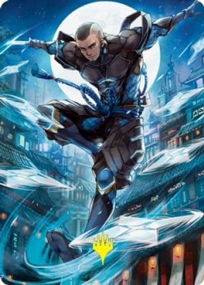 Kaito Shizuki Art Card 70 81 Gold Stamped Signature Art Series: Kamigawa: Neon Dynasty Magic card