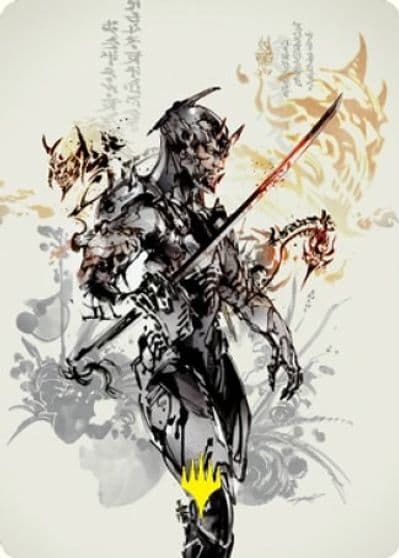 Satoru Umezawa Art Card 73 81 Gold Stamped Signature Art Series: Kamigawa: Neon Dynasty Magic card