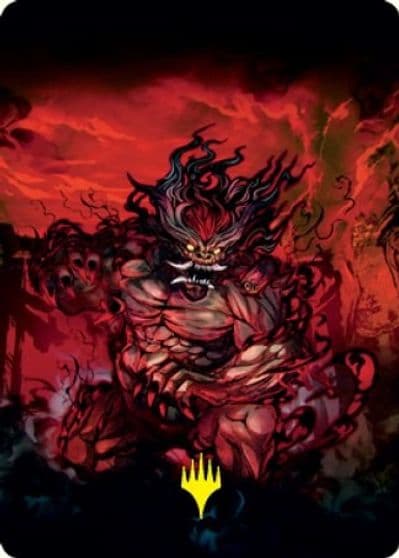Vessel of the All Consuming Art Card Gold Stamped Signature Art Series: Kamigawa: Neon Dynasty Magic card