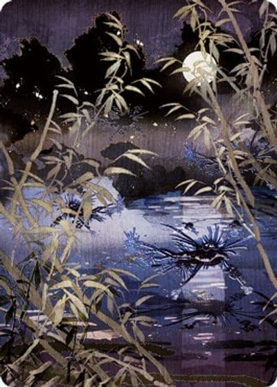 Swamp 297 Art Card Art Series: Kamigawa: Neon Dynasty Magic card