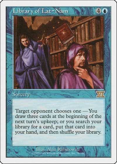 Library of Lat Nam Classic Sixth Edition Magic card