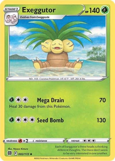 Exeggutor SWSH09: Brilliant Stars Pokemon card
