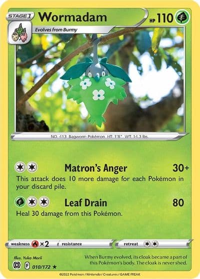 Wormadam (10) SWSH09: Brilliant Stars Pokemon card