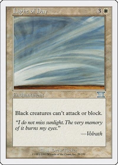 Light of Day Classic Sixth Edition Magic card
