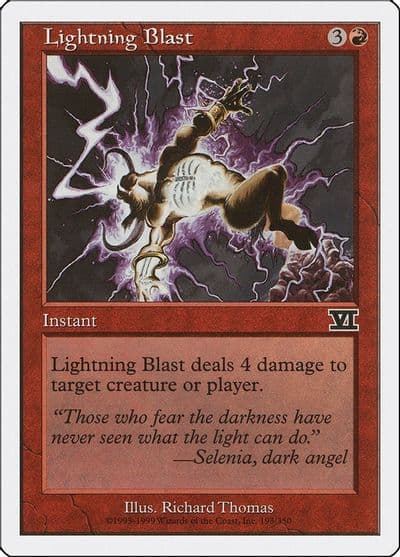 Lightning Blast Classic Sixth Edition Magic card