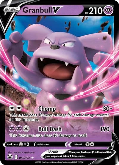 Granbull V SWSH09: Brilliant Stars Pokemon card